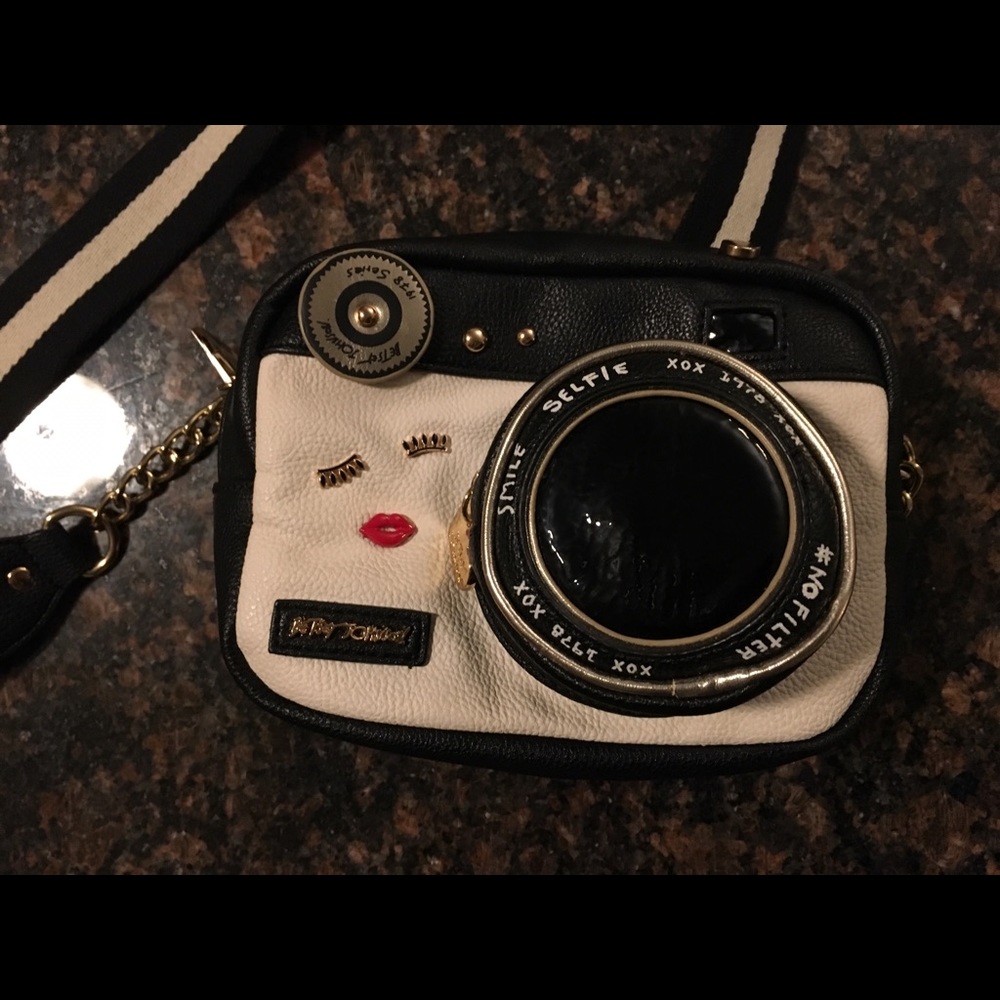 Betsy Johnson 'Strike a Pose' Camera Crossbody Bag